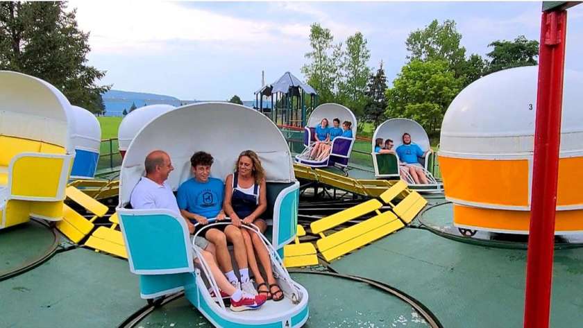 The restored Tilt-a-Whirl, added in 2021, is a classic.